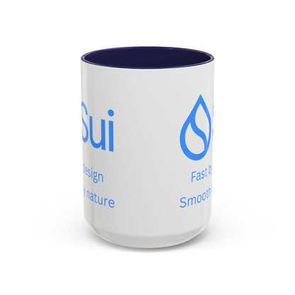 SUI White Accent Mug by cypherpunkgear.com