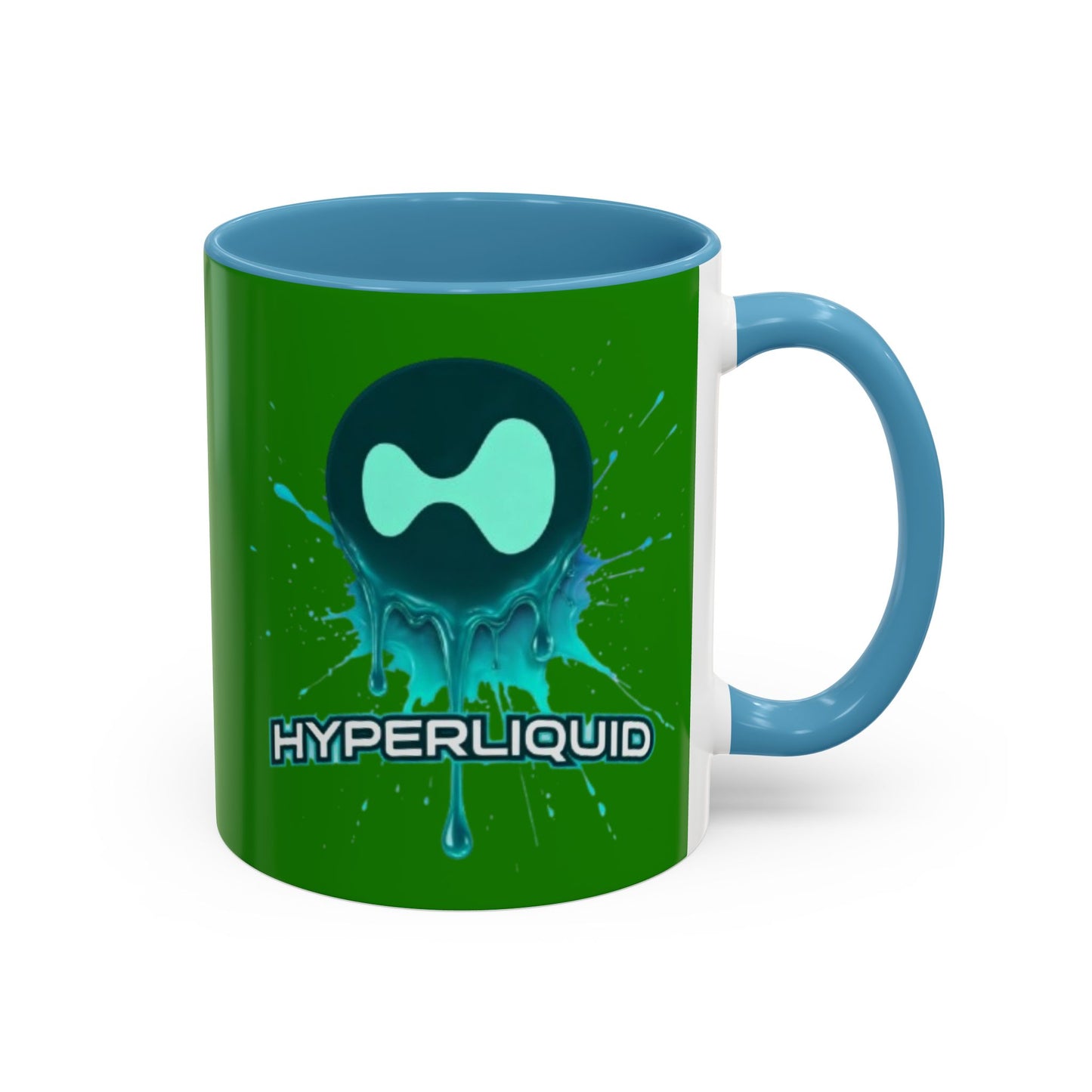 HYPE Drip Green Accent Mug by cypherpunkgear.com