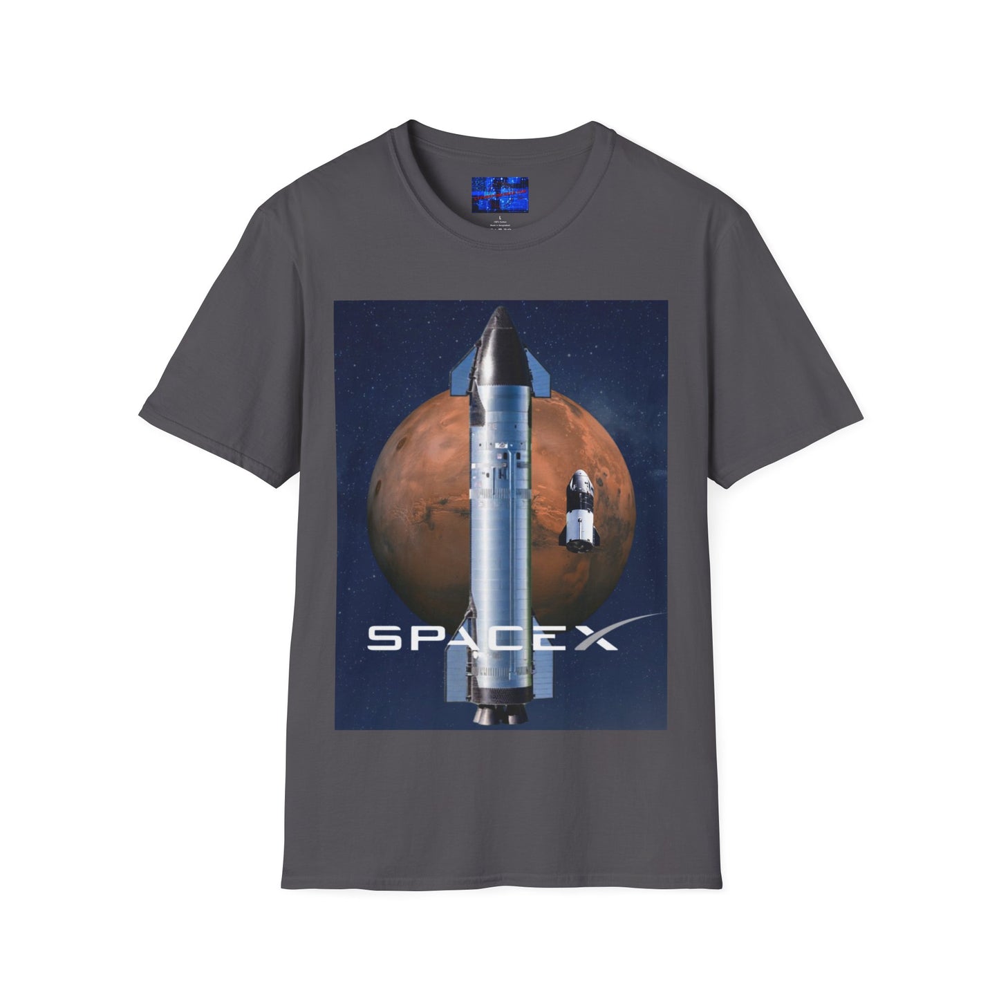 SpaceX Mars Unisex T-Shirt by cypherpunkgear.com