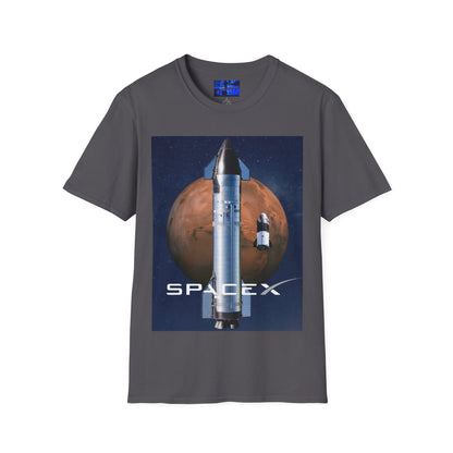 SpaceX Mars Unisex T-Shirt by cypherpunkgear.com