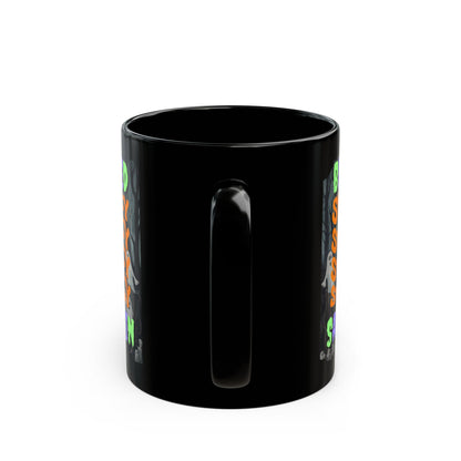 Spooky Blessed Samhain Ghost Mixed font Black Mug by CreepyCrafts.boo