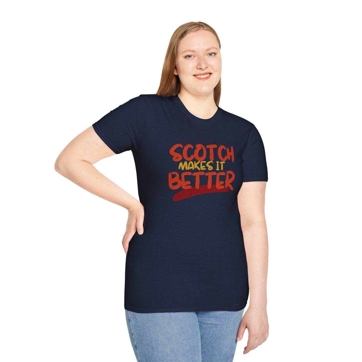 Scotch makes it better Dark colors Unisex T-Shirt by cypherpunkgear.com