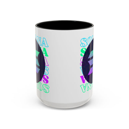 Solana Solana Solana (SOL) Accent Mug by cypherpunkgear