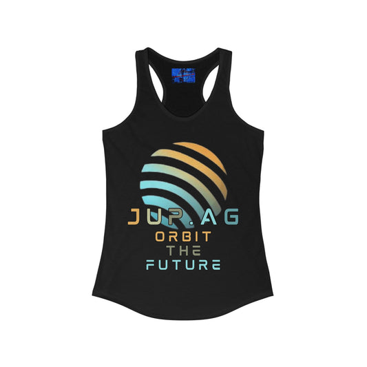 Jupiter (JUP) Orbit the Future Women's Racerback Tank Top by cypherpunkgear