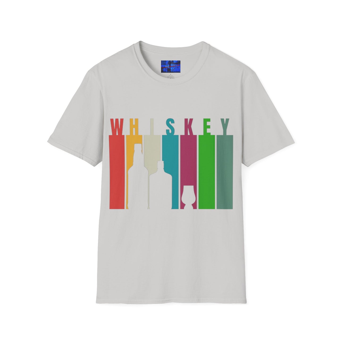 Whiskey spelled with an 'e' Light colors Unisex T-Shirt by cypherpunkgear.com