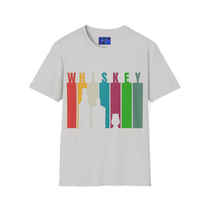 Whiskey spelled with an 'e' Light colors Unisex T-Shirt by cypherpunkgear.com