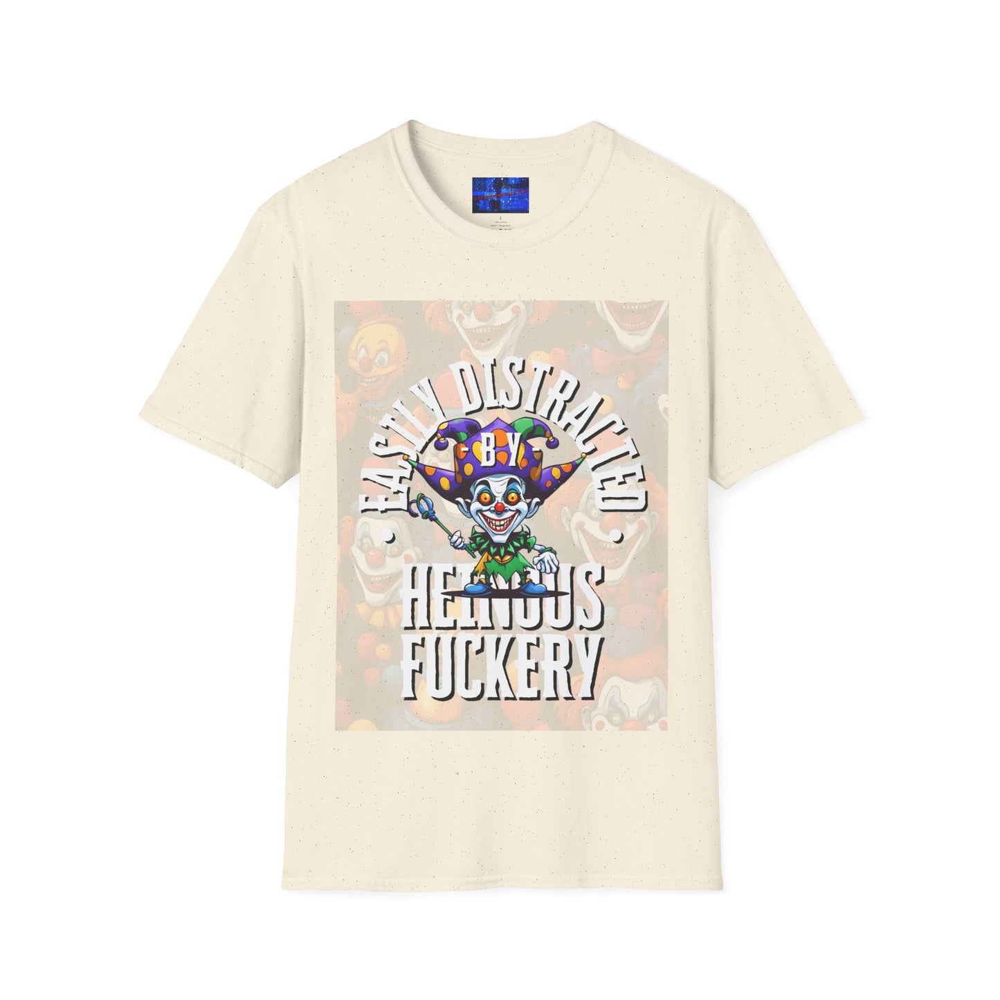 Easily Distracted by Heinous Fuckery Little Jincs Light colors Unisex T-Shirt by cypherpunkgear.com