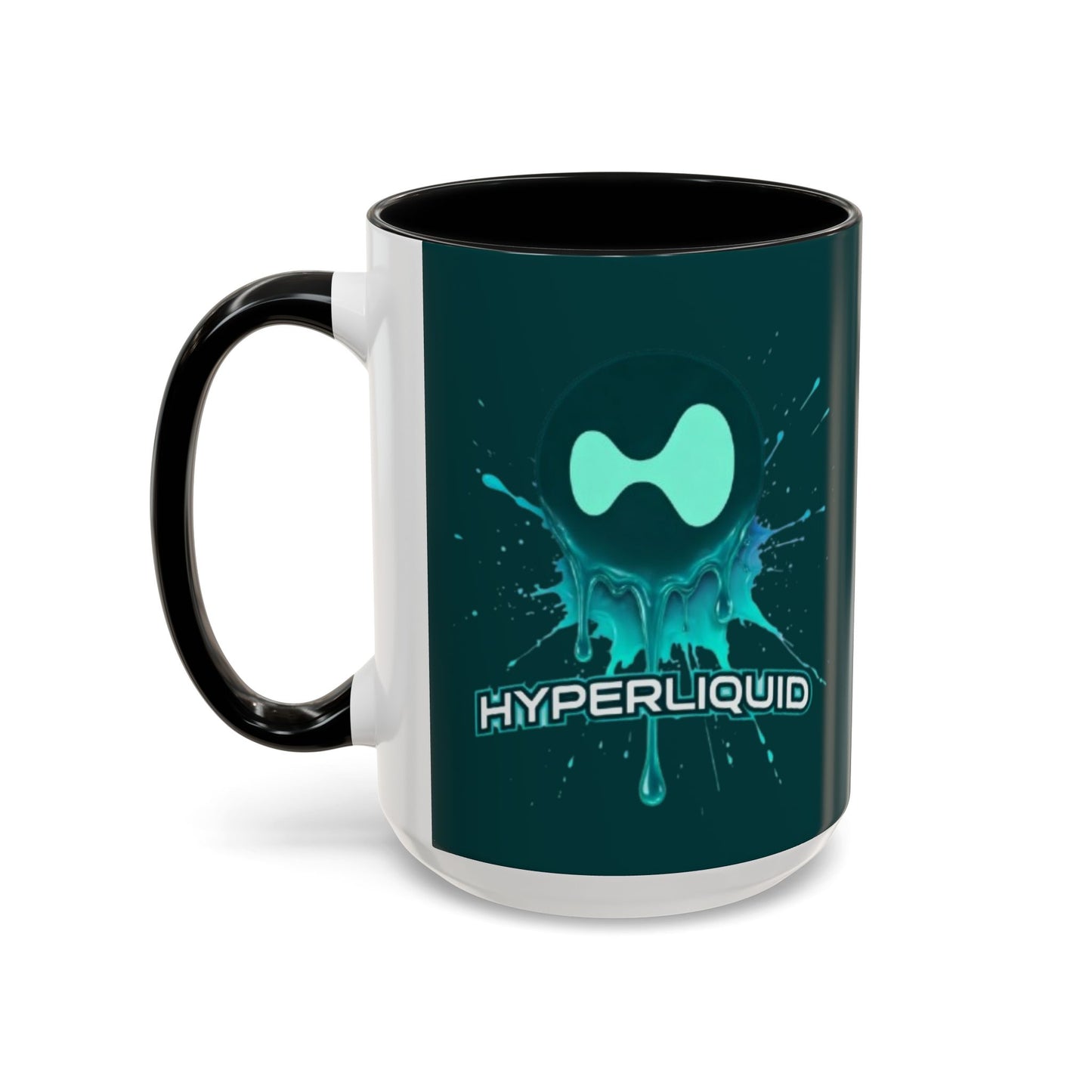 HYPE Drip Dark Hyperliquid Accent Mug by cypherpunkgear.com