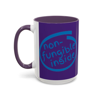 Non-Fungible Inside Purple Accent Mug by cypherpunkgear.com