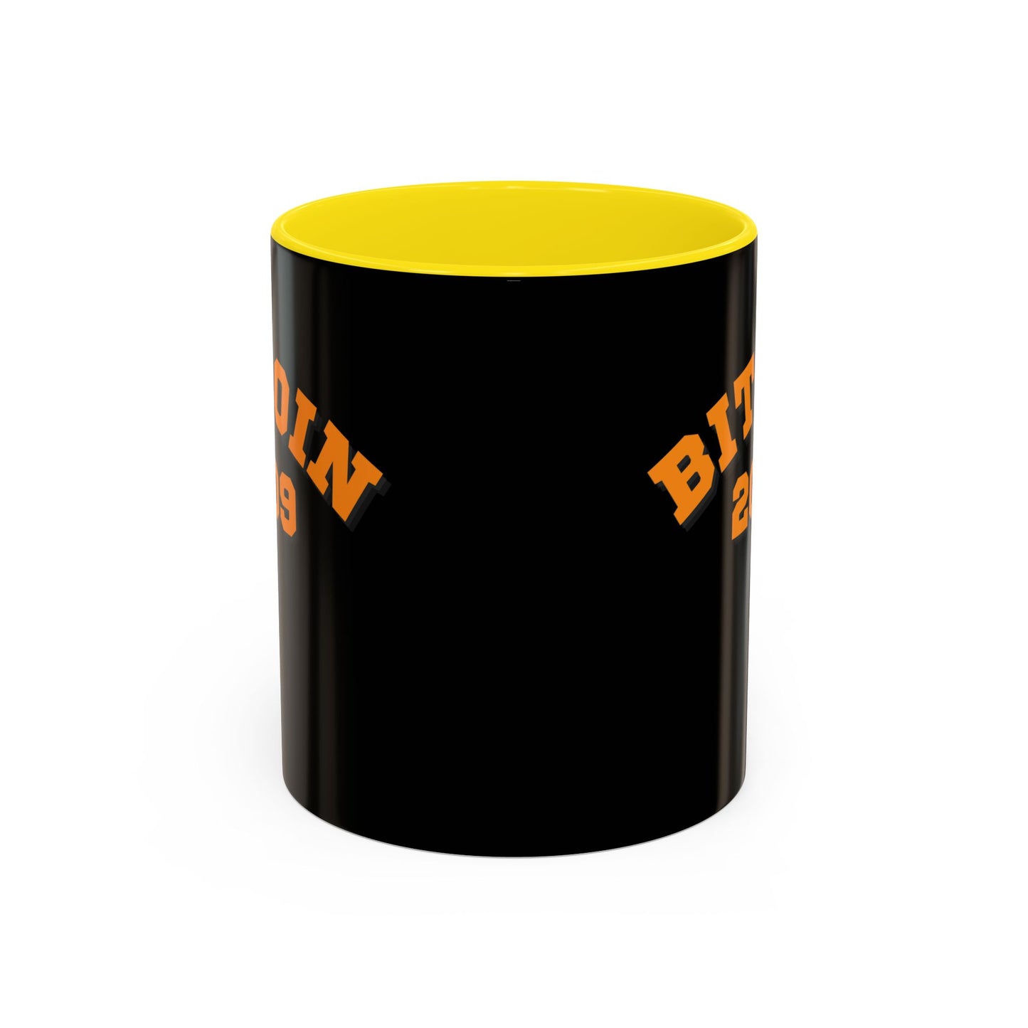 Bitcoin 2009 Black Accent Mug by cypherpunkgear.com