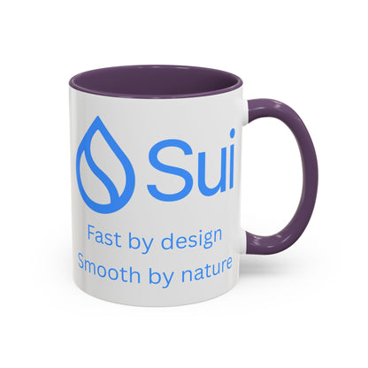 SUI White Accent Mug by cypherpunkgear.com