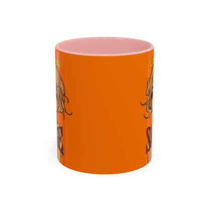 Caution, Savage Orange Accent Mug by cypherpunkgear.com