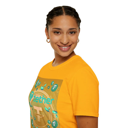 Tether LTcolors Unisex T-Shirt by cypherpunkgear.com