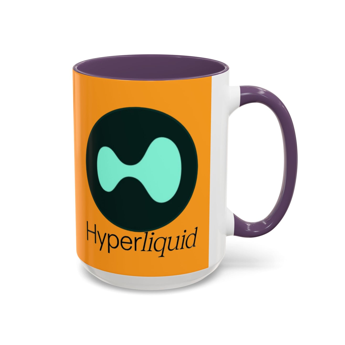 Hyperliquid Black font Orange Accent Mug by cypherpunkgear.com
