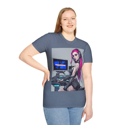 Netrunner Cyberpunk Dark colors Unisex T-Shirt by cypherpunkgear.com