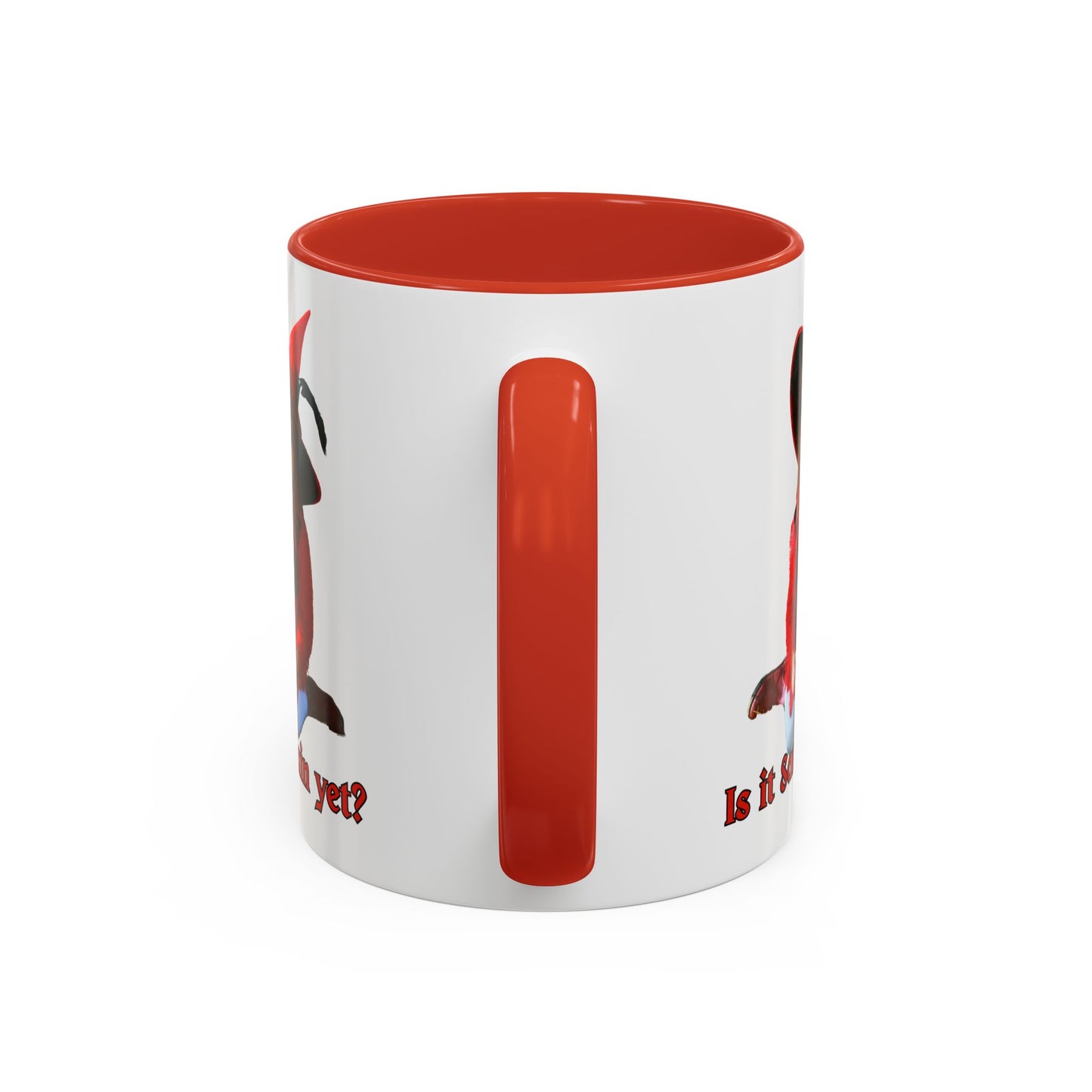 Is it Samhain yet? White Accent Mug by CreepyCrafts.boo
