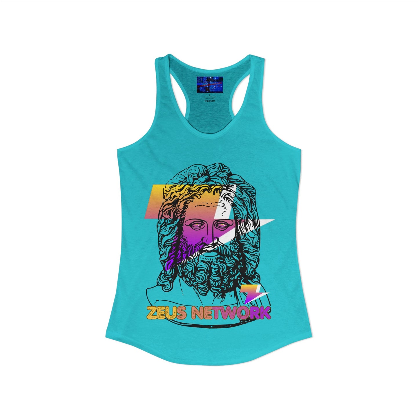 Zeus Network Women's Racerback Tank Top by cypherpunkgear.com