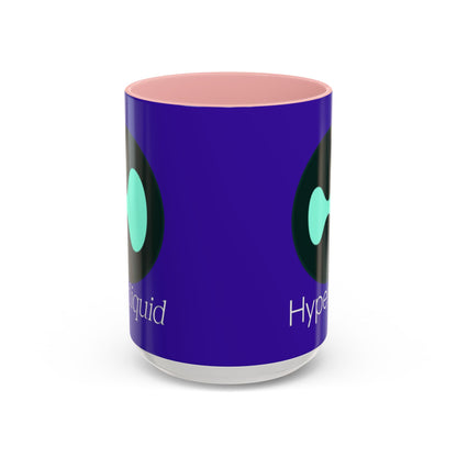 Hyperliquid White font Dark Purple Accent Mug by cypherpunkgear.com