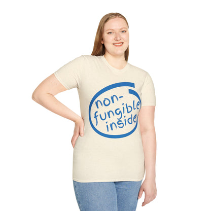 Non-Fungible Inside Light colors Unisex T-Shirt by cypherpunkgear.com