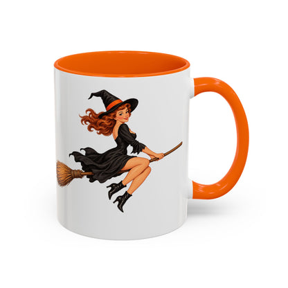Hazel Hex White Accent Mug by CreepyCrafts.boo