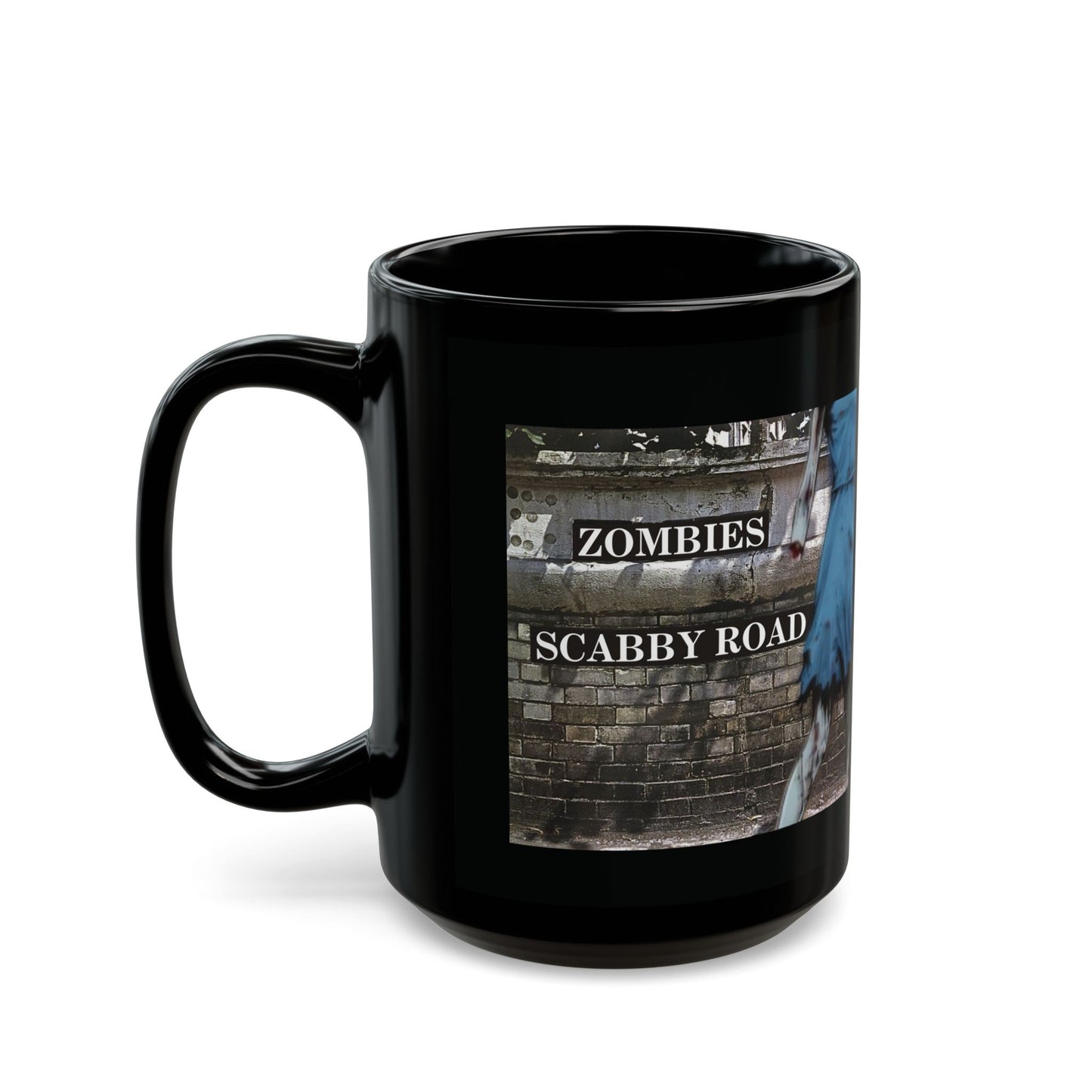 2-sided, Scabby Road Black Mug by CreepyCrafts.boo