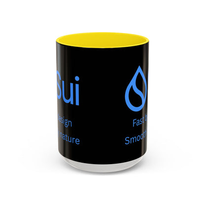 SUI Black Accent Mug by cypherpunkgear.com