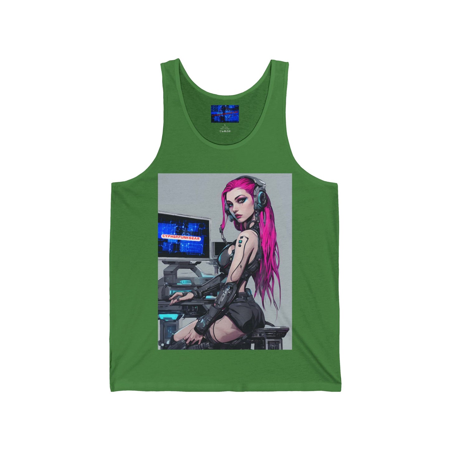 ¡Cyberpunk de cypherpunkgear! Camiseta sin mangas unisex