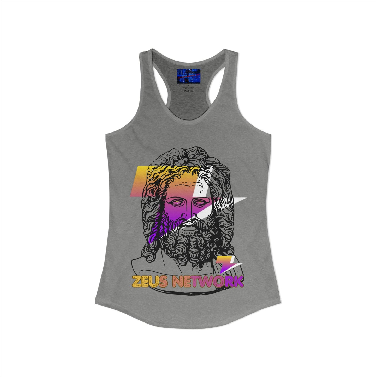 Zeus Network Women's Racerback Tank Top by cypherpunkgear.com