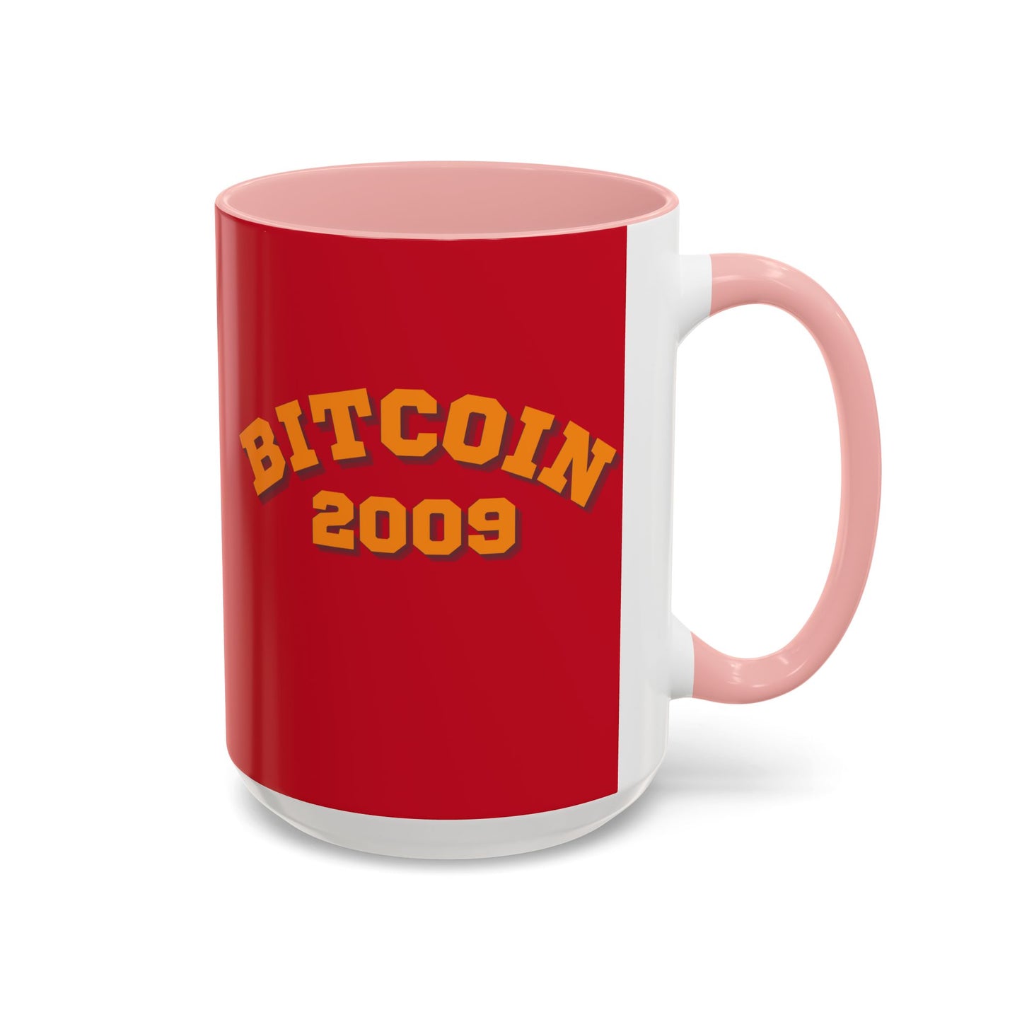 Bitcoin 2009 Red Accent Mug by cypherpunkgear.com