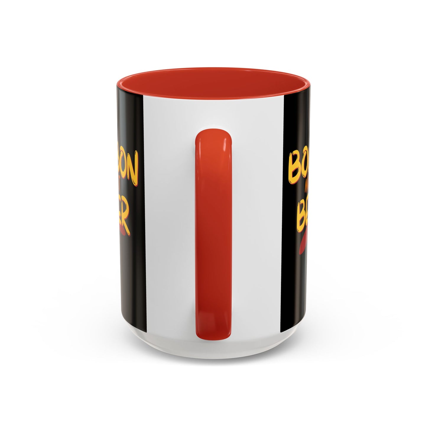 Bourbon makes it better Accent Mug by cypherpunkgear.com
