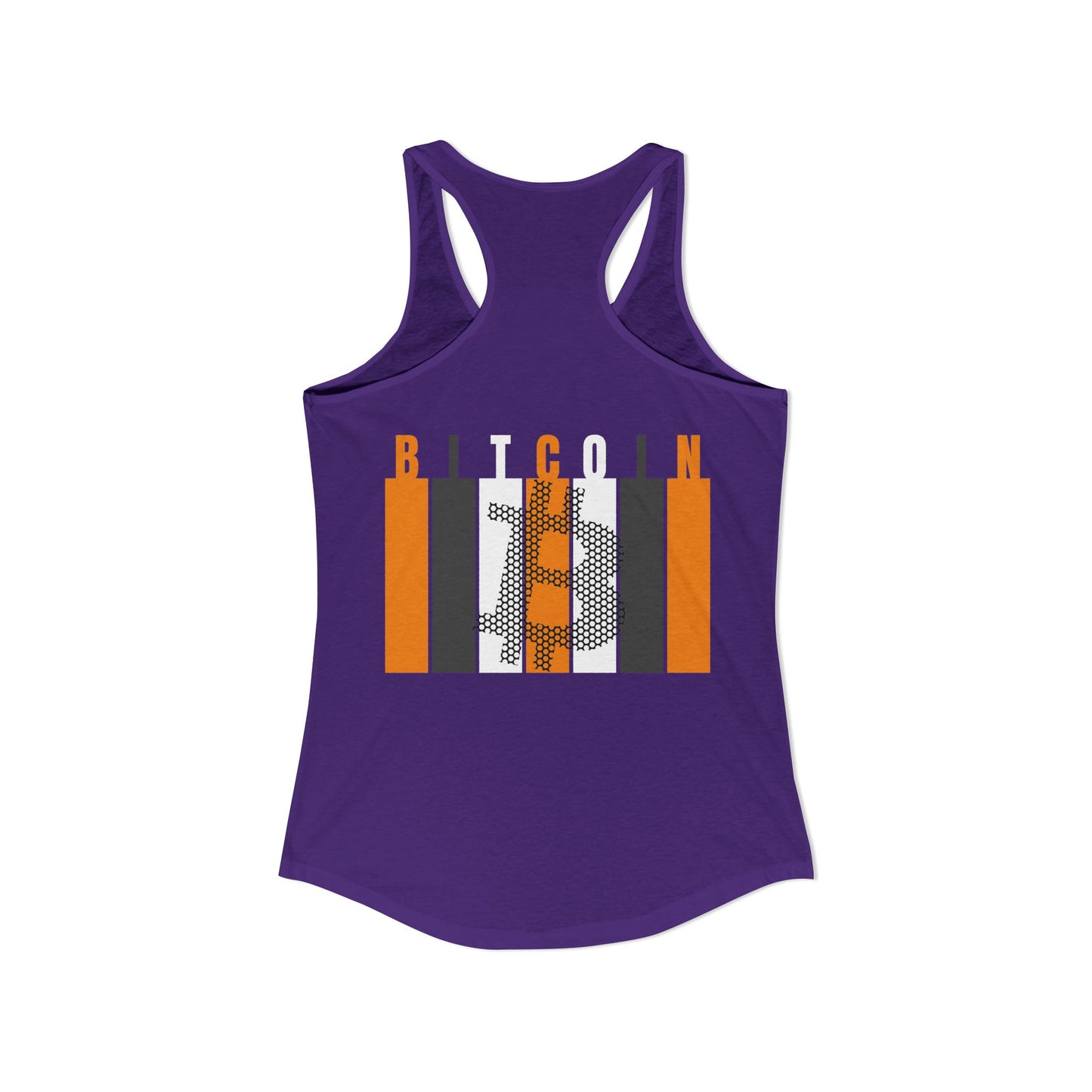 2-sided, Bitcoin (BTC) Decentralized Freedom Women's Racerback Tank Top by cypherpunkgear.com