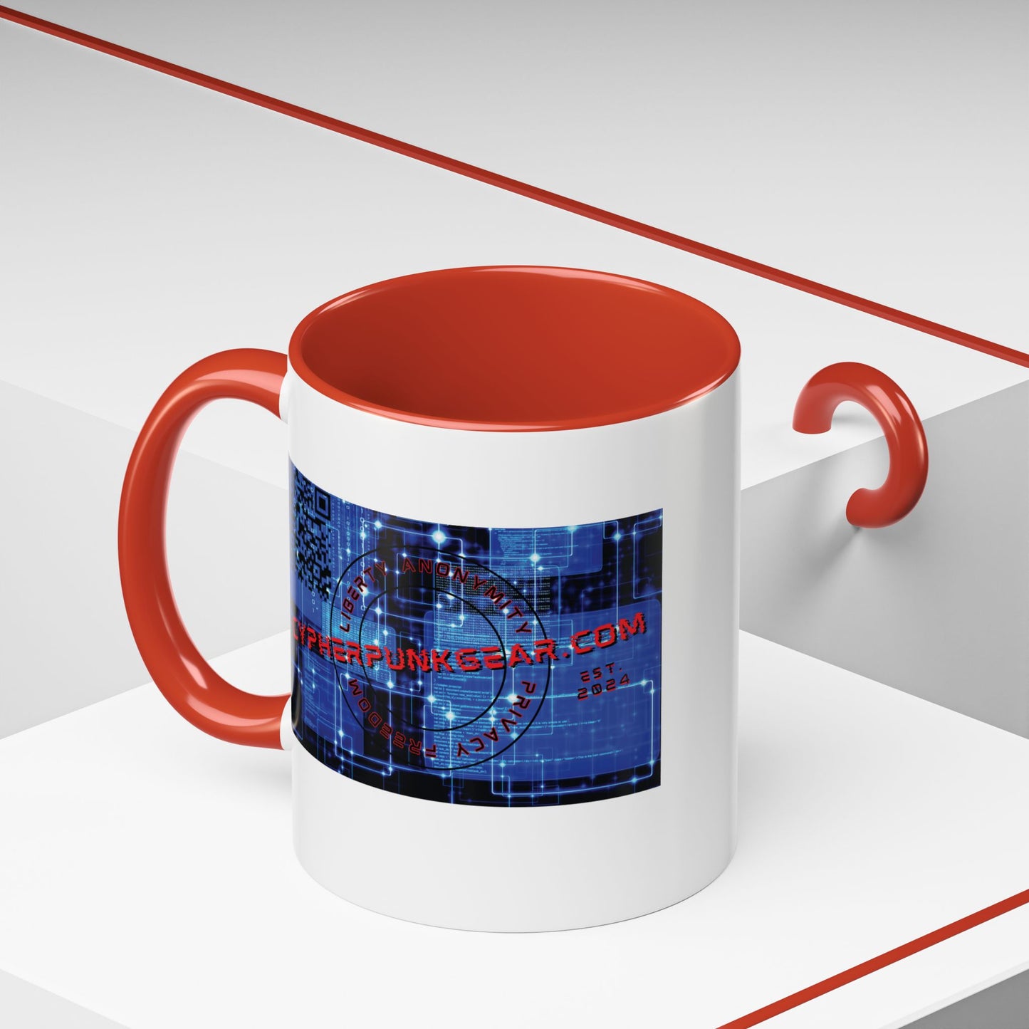 ¡Cypherpunkgear por cypherpunkgear! Taza de café decorativa (11, 15 oz)