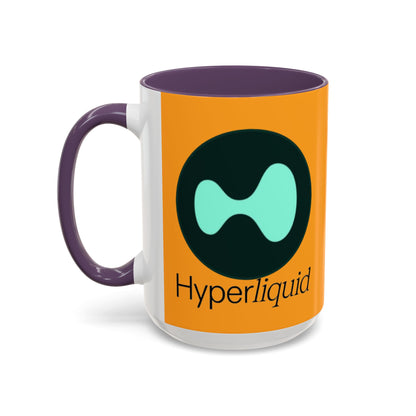 Hyperliquid Black font Orange Accent Mug by cypherpunkgear.com