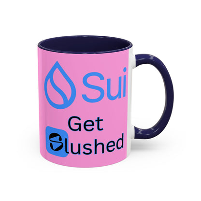 Sui: Get Slushed Pink Accent Mug by cypherpunkgear.com