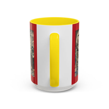 Yōkai Happy Halloween Red Accent Mug by CreepyCrafts.boo