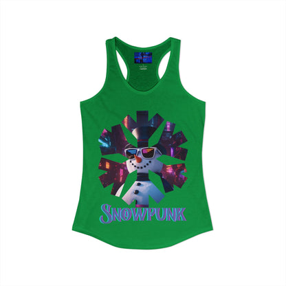 Snowpunk Women's Racerback Tank Top by cypherpunkgear.com