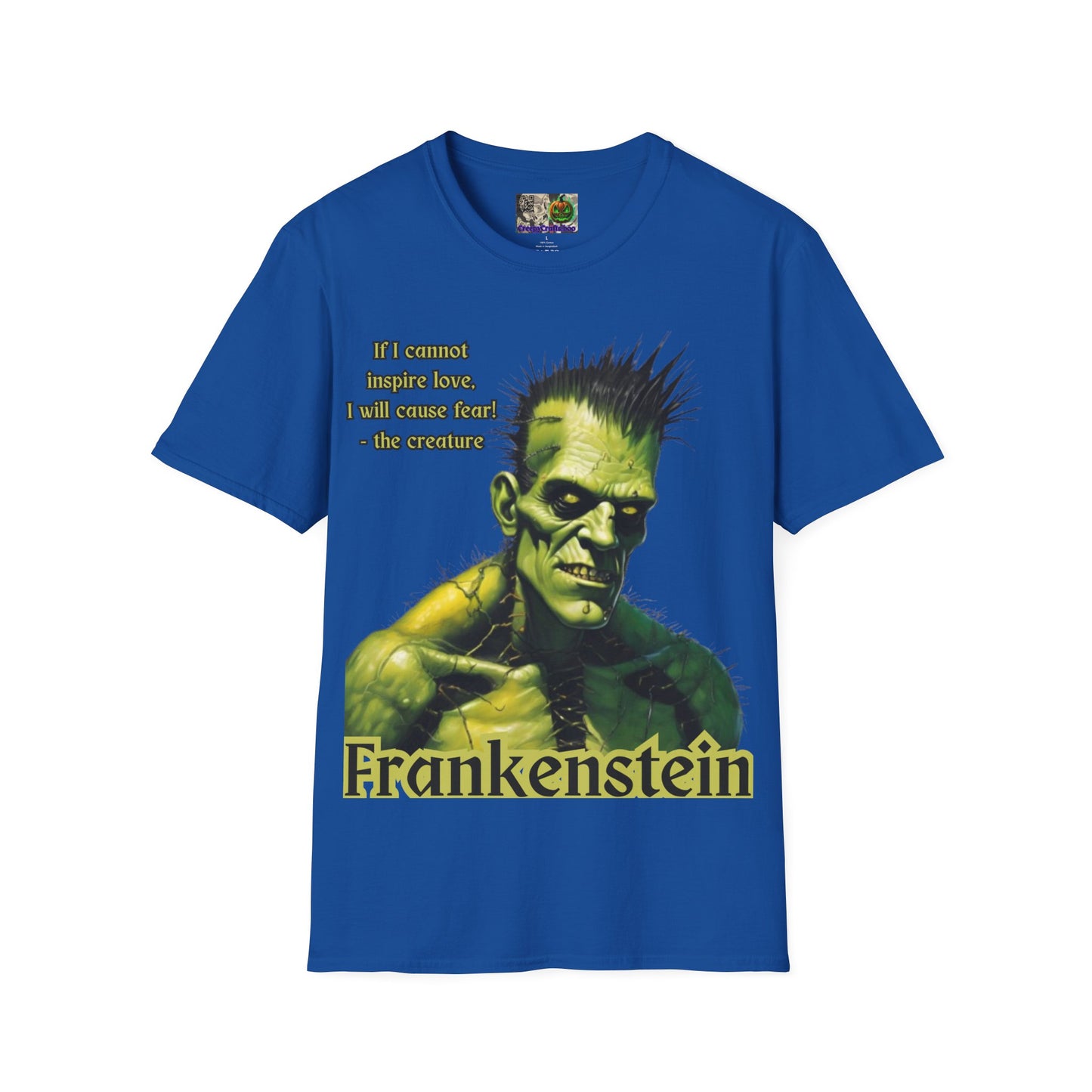 Frankenstein's Creature Dark colors Unisex T-Shirt by CreepyCrafts.boo