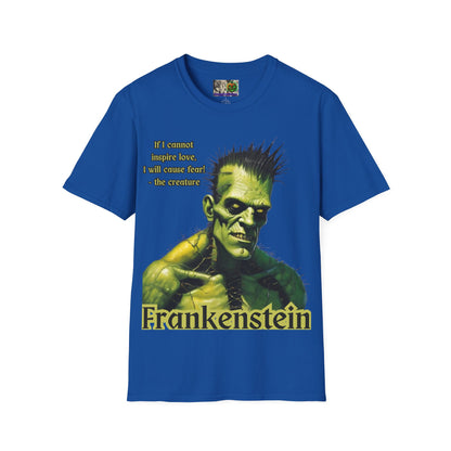 Frankenstein's Creature Dark colors Unisex T-Shirt by CreepyCrafts.boo