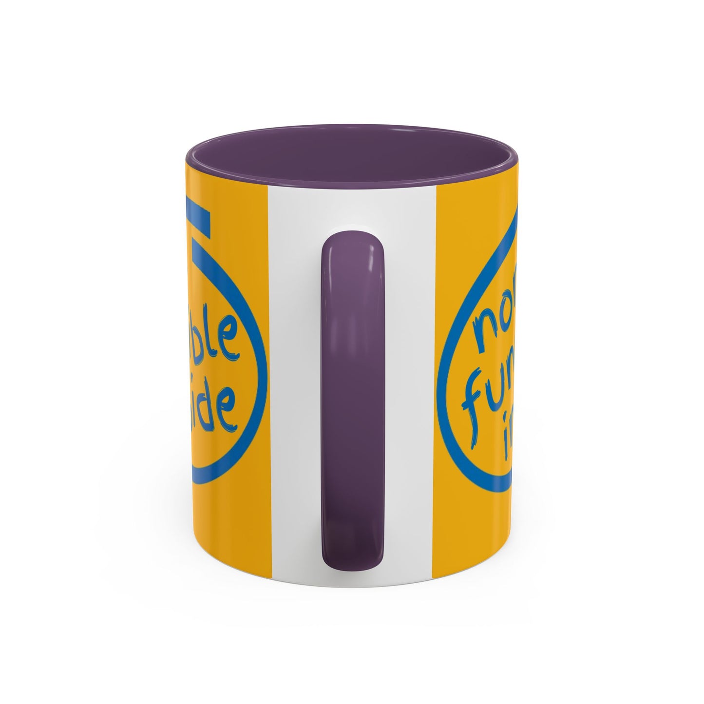 Non-Fungible Inside Yellow Accent Mug by cypherpunkgear.com