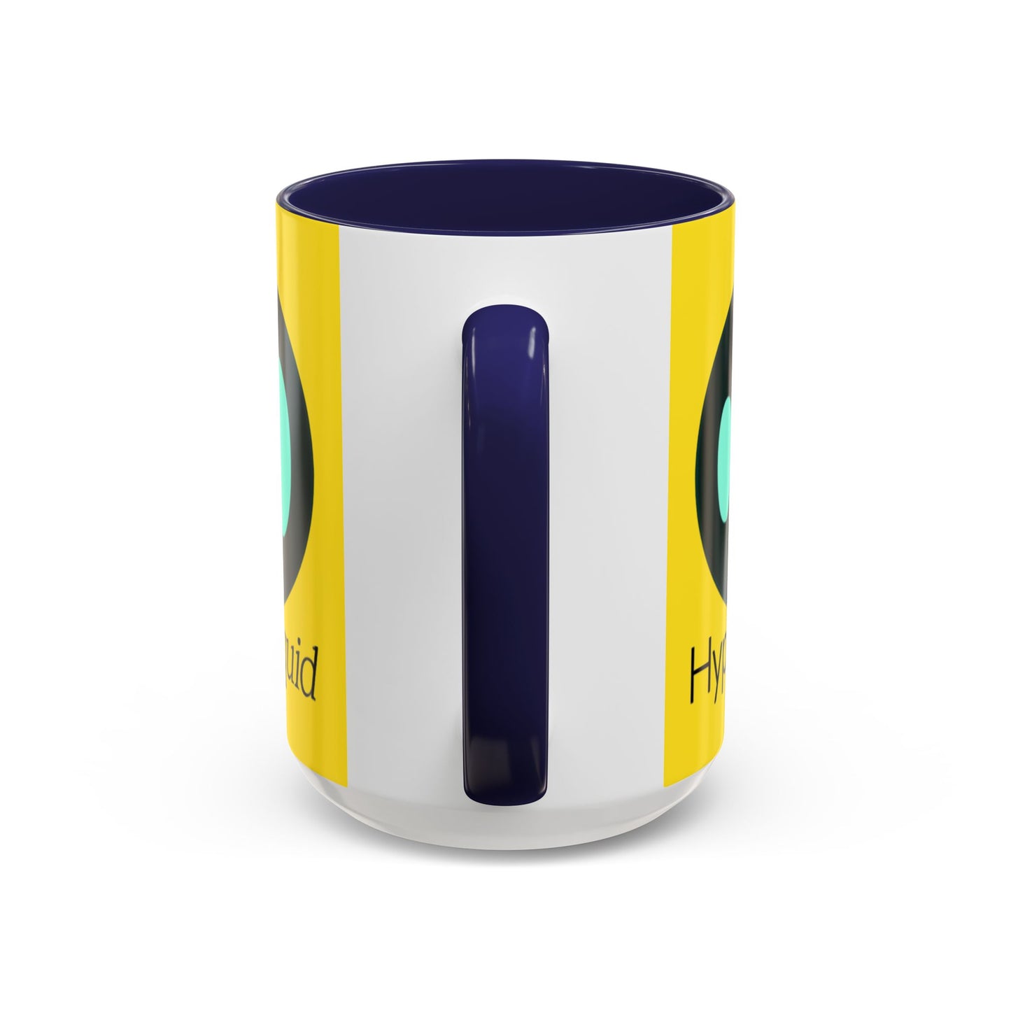 Hyperliquid Black font Yellow Accent Mug by cypherpunkgear.com