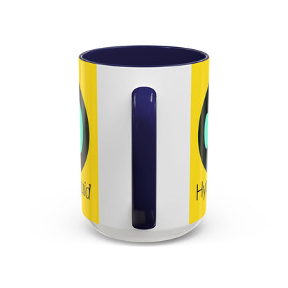 Hyperliquid Black font Yellow Accent Mug by cypherpunkgear.com