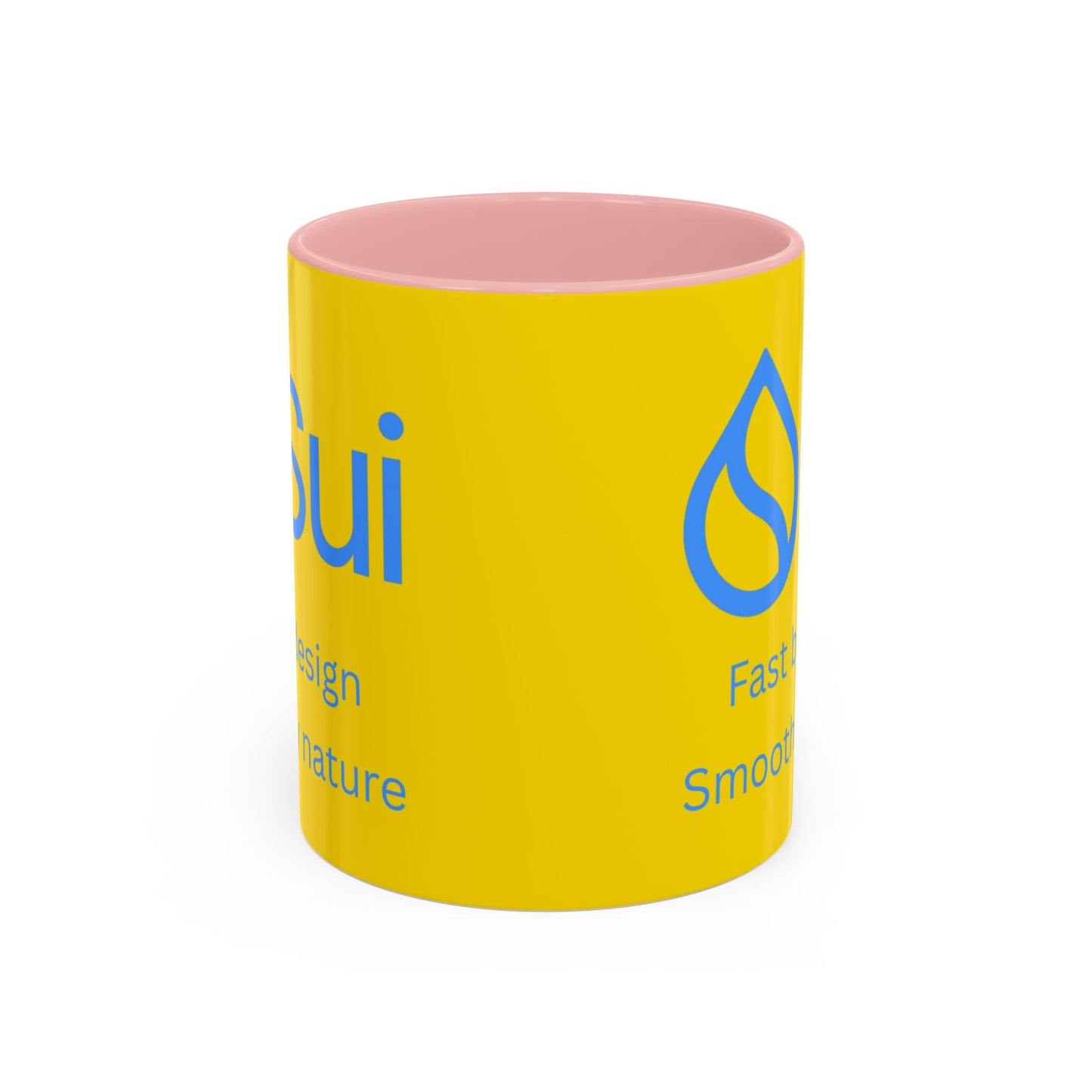 SUI Yellow Accent Mug by cypherpunkgear.com