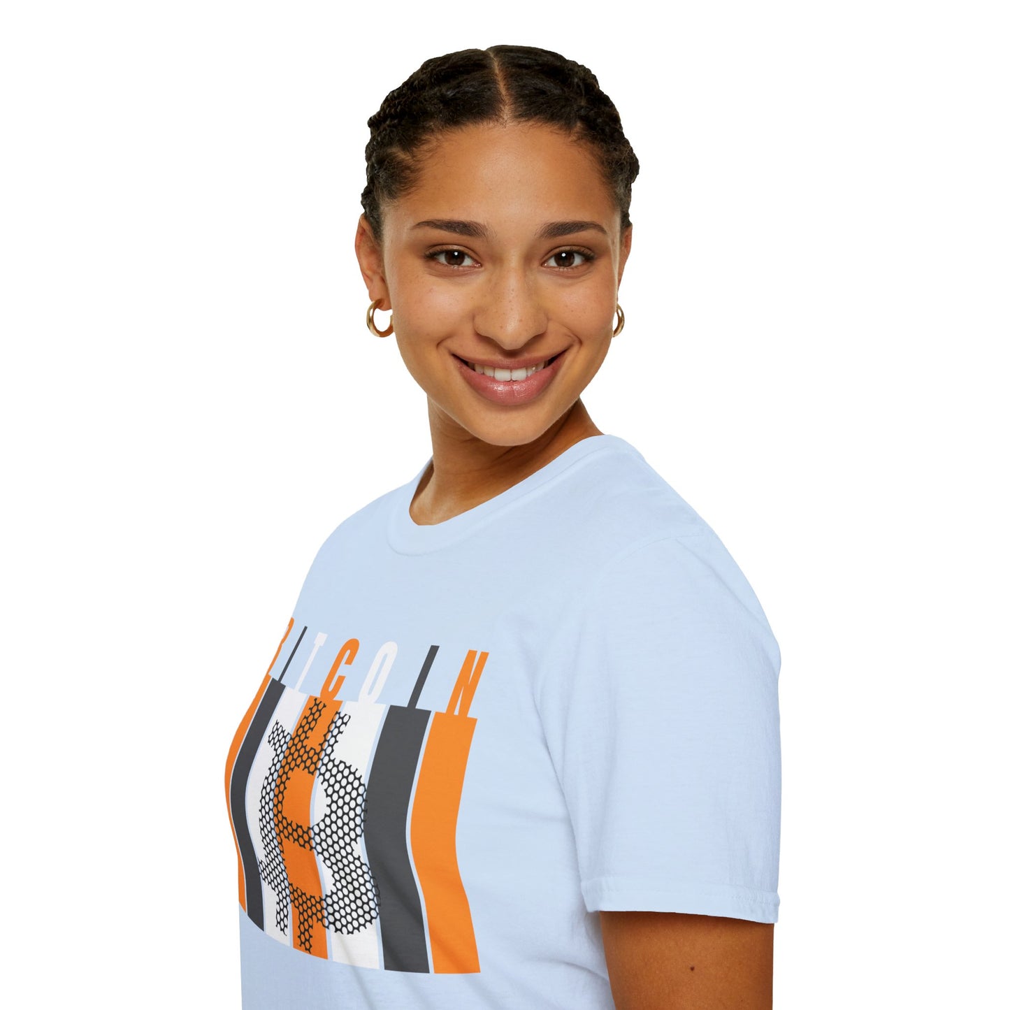 Bitcoin (BTC) LTcolors Unisex T-Shirt by cypherpunkgear