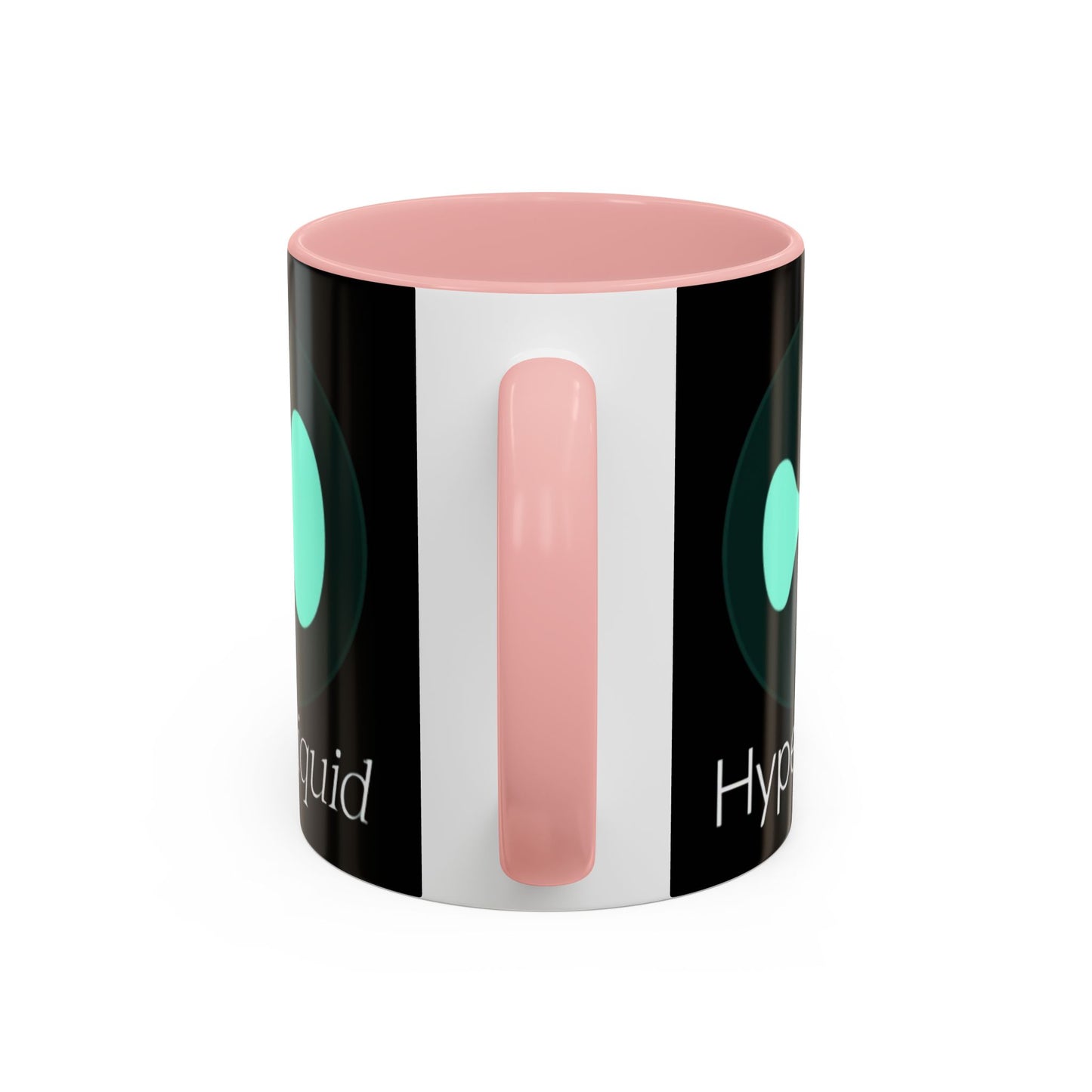 Hyperliquid White font Black Accent Mug by cypherpunkgear.com