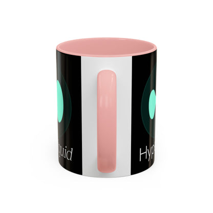 Hyperliquid White font Black Accent Mug by cypherpunkgear.com