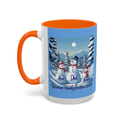 Snowman Family of 3 Accent Mug by cypherpunkgear.com