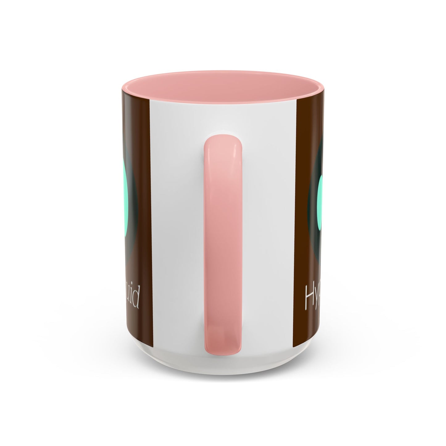 Hyperliquid White font Brown Accent Mug by cypherpunkgear.com