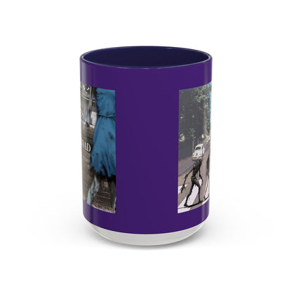 2-sided, Scabby Road Purple Accent Mug by CreepyCrafts.boo