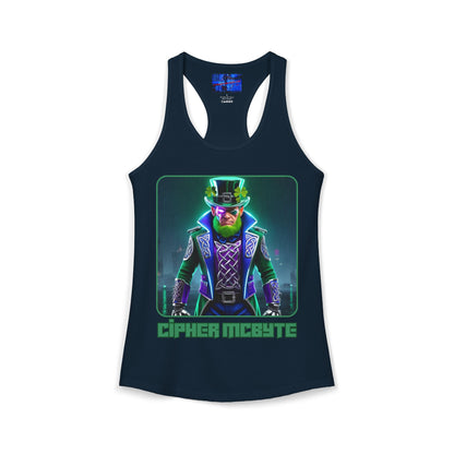 Cipher McByte Women's Racerback Tank Top by cypherpunkgear.com