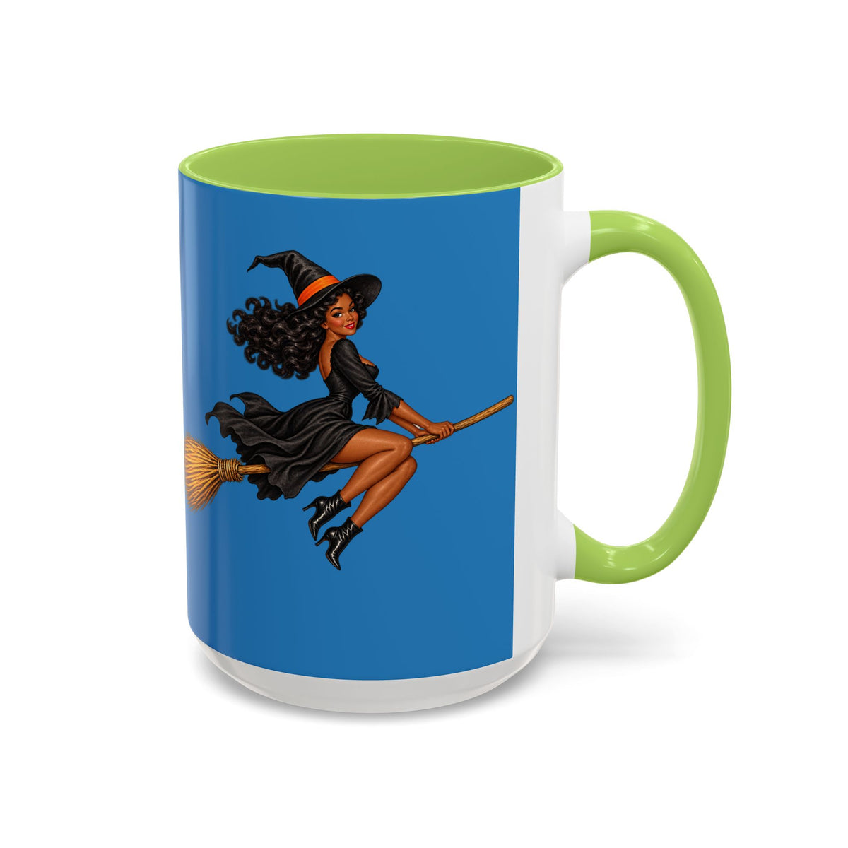 Velvet Vex Blue Accent Mug by CreepyCrafts.boo